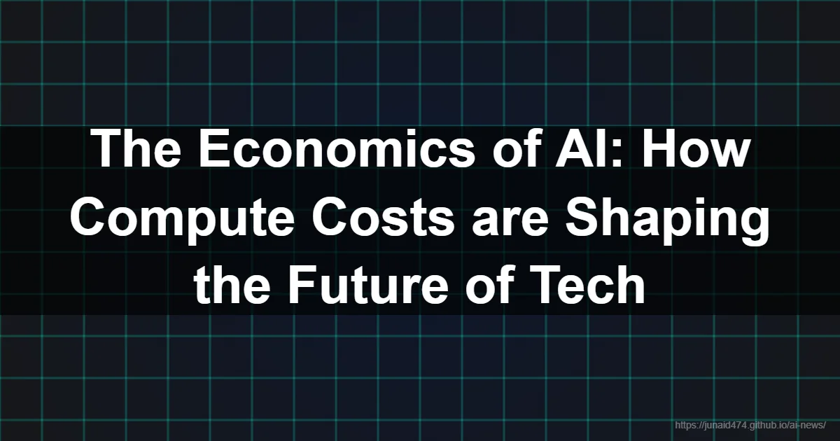 The Economics of AI: How Compute Costs are Shaping the Future of Tech - AI, Artificial Intelligen...