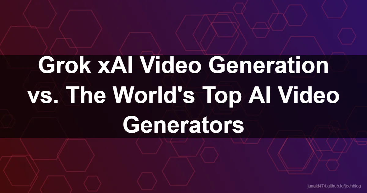 Grok xAI Video Generation vs. The World's Top AI Video Generators