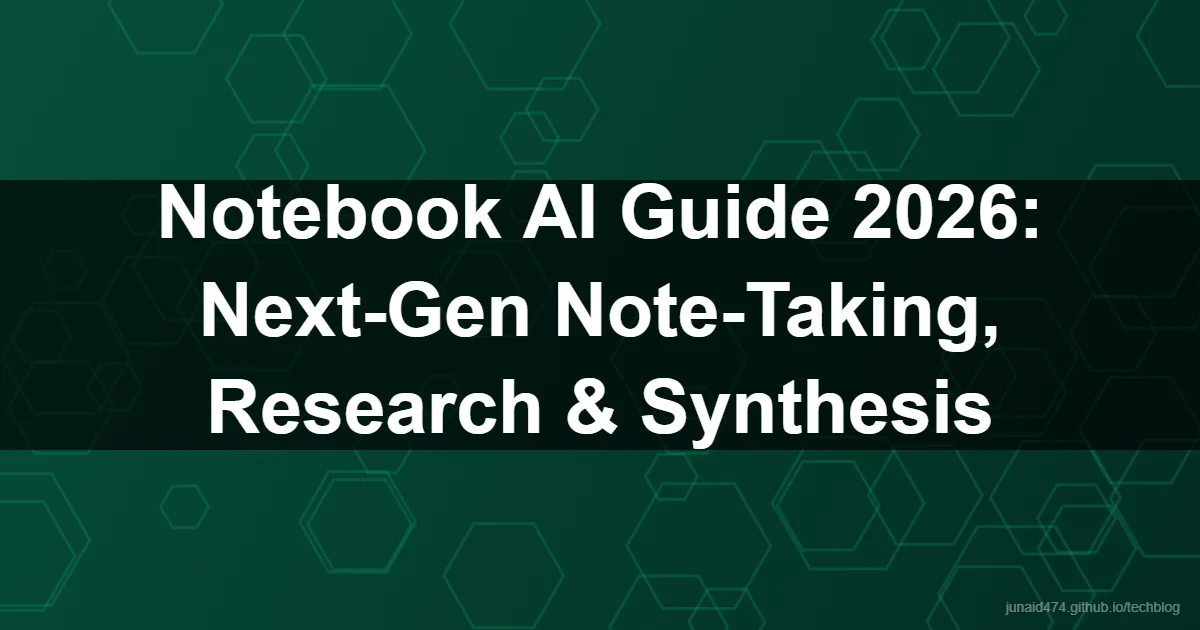 Notebook AI Guide 2026: Next-Gen Note-Taking, Research & Synthesis