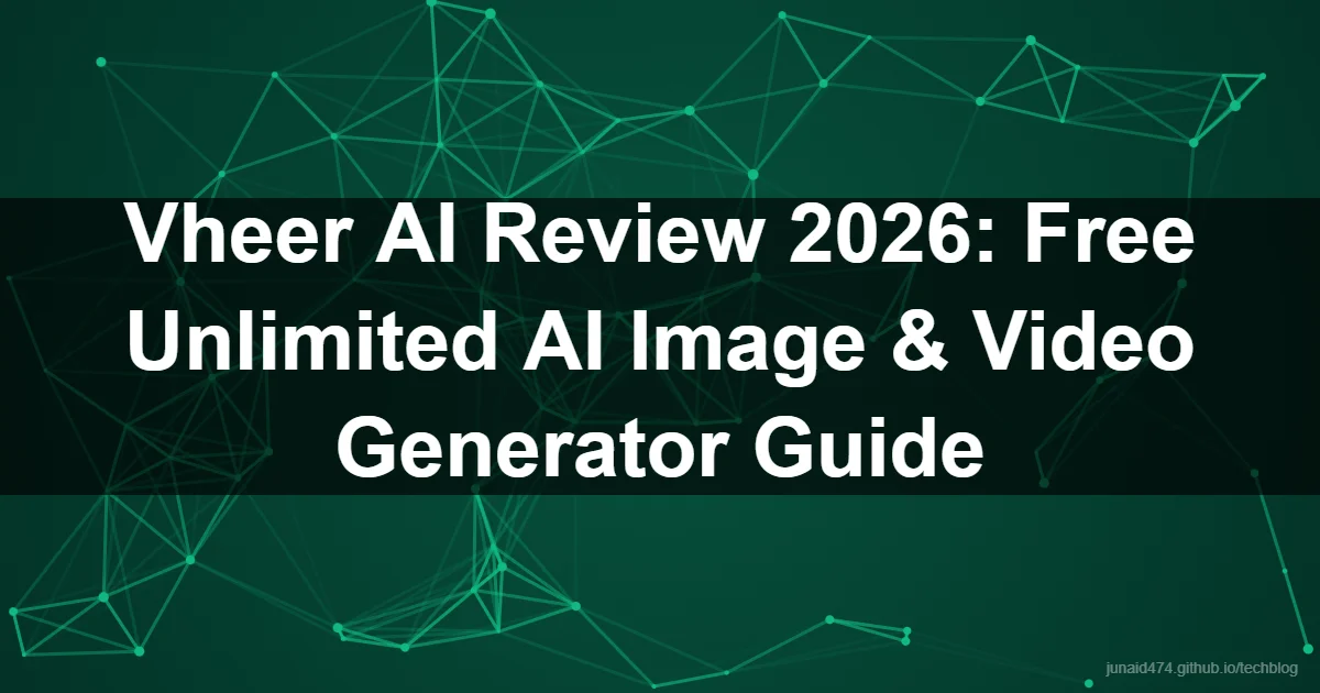 Vheer AI Review 2026: Free Unlimited AI Image & Video Generator Guide