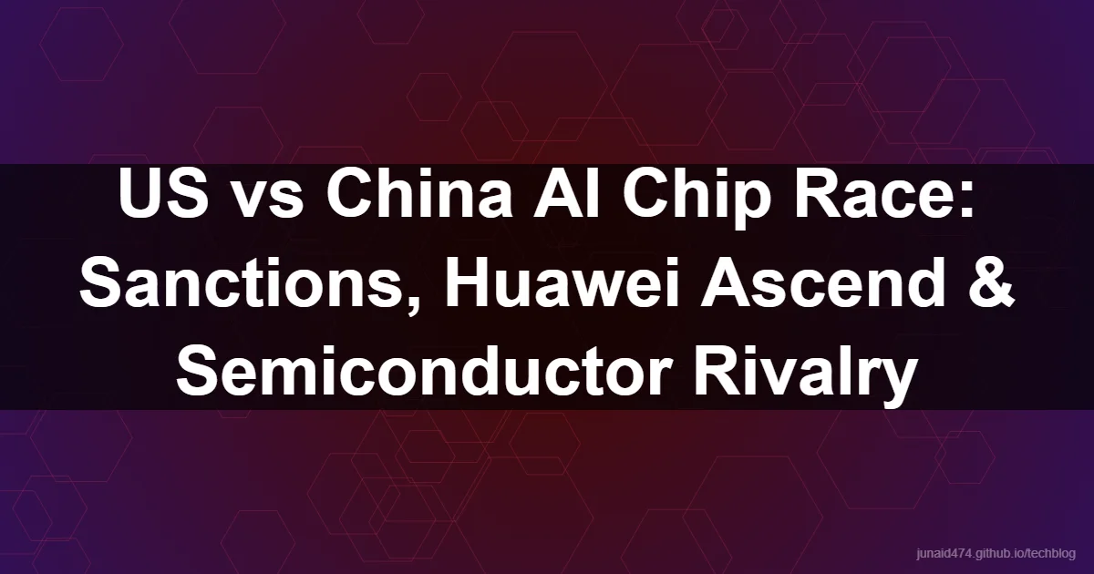US vs China AI Chip Race: Sanctions, Huawei Ascend & Semiconductor Rivalry
