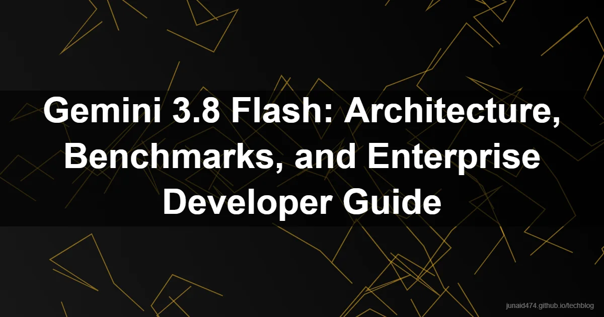 Gemini 3.8 Flash: Architecture, Benchmarks, and Enterprise Developer Guide