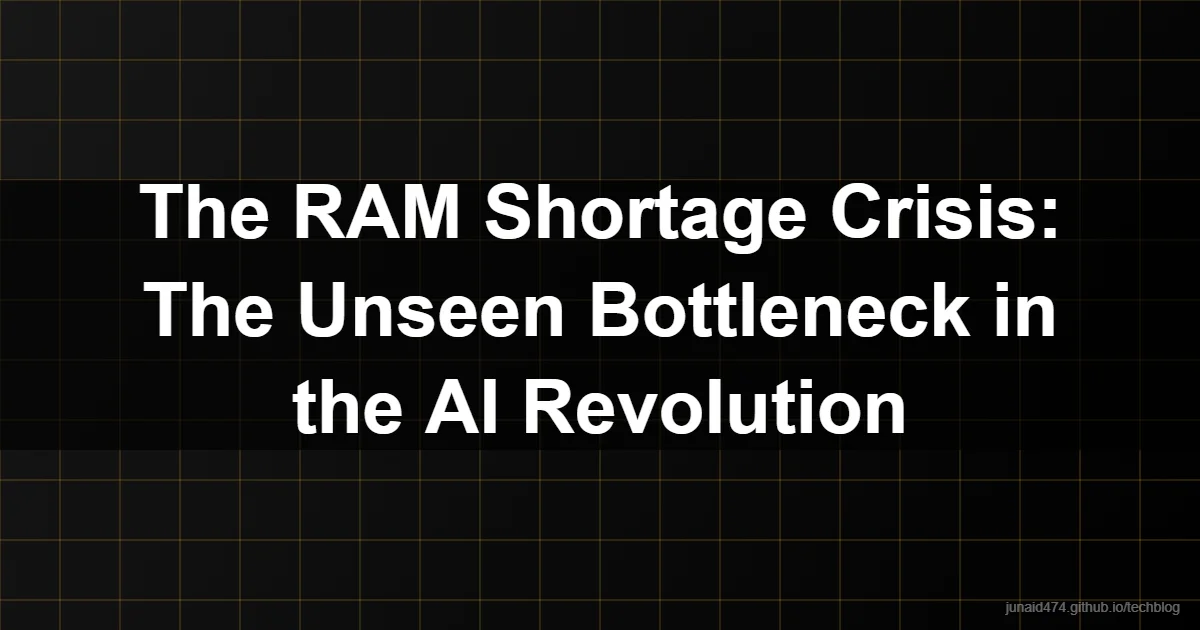 The RAM Shortage Crisis: The Unseen Bottleneck in the AI Revolution